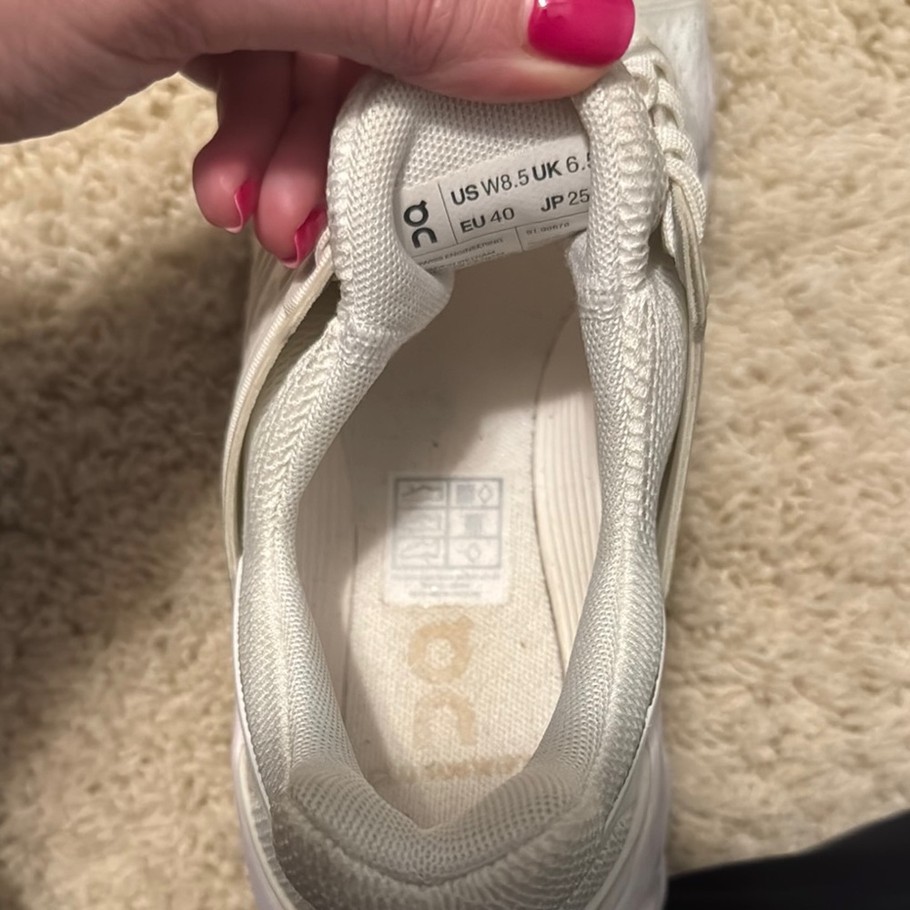 On Running White Athletic Shoes - Picture 3 of 6